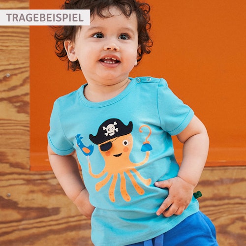 Kurzarm T-Shirt Tiergesicht