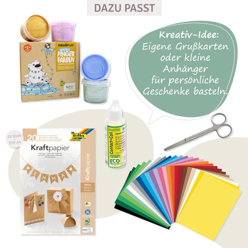 Bio Fingerfarben Glitzer 4er Set MIKA