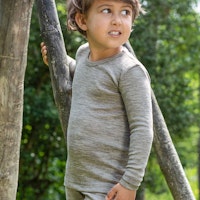 Wolle Seide Kinder Langarmshirt