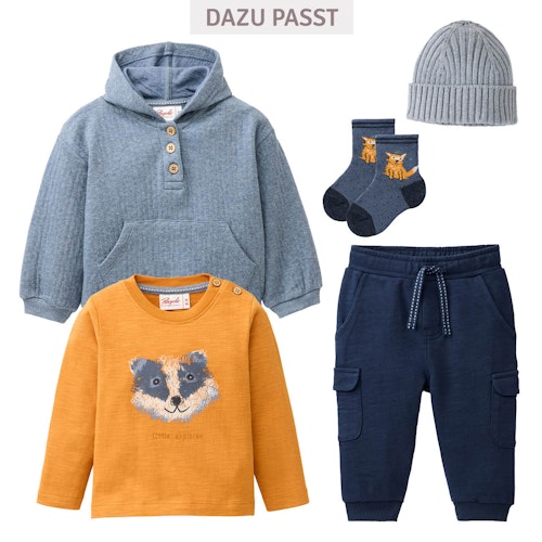 Jersey Langarmshirt Eisbär und Pinguine