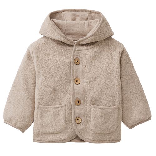 Fleece-Jacke beige