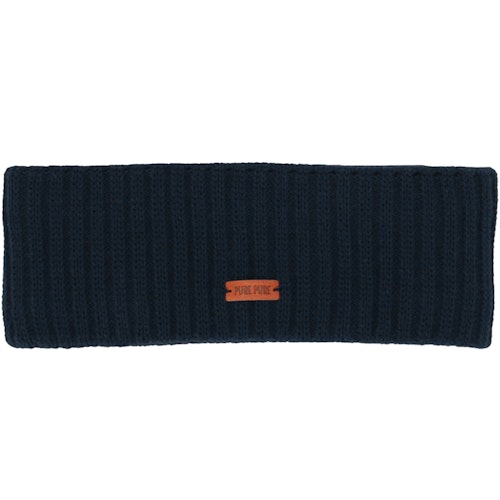 Herren Woll Stirnband marine