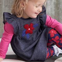 Kleid Fred's World Sweat ohne Arm Motiv
