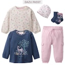 Vorschaubild Weiches Baby Sweatshirt große Blumen