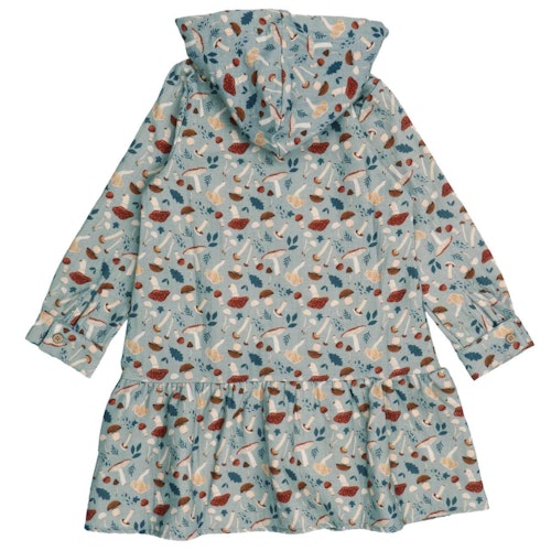 Sweat- Kapuzenkleid langarm Pilze