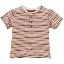 Vorschaubild Leichtes Henley T-Shirt Ringel