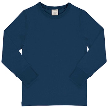 Jersey Langarmshirt navy