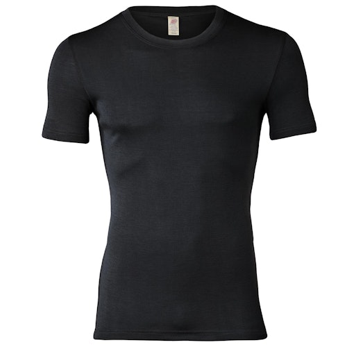 Herren Wolle Seide kurzarm Shirt