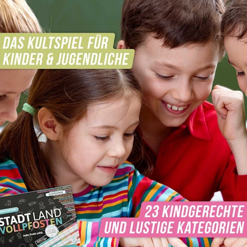 Stadt Land Vollpfosten- Junior Edition A4 ab 9