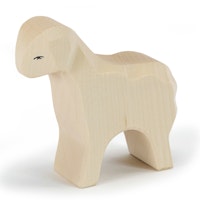 Schaf stehend aus Holz 8 cm hoch