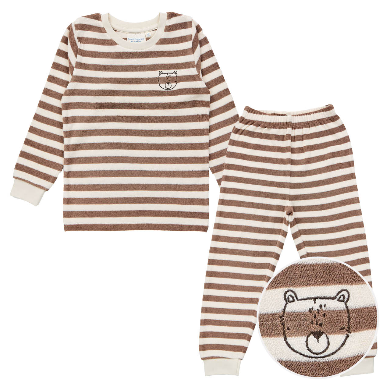 Kuscheliger Frottee Schlafanzug Blumen