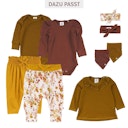 Vorschaubild Langarmbody Puffärmel Blumenprint