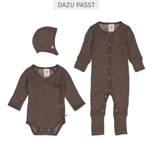 Strampler langarm Wolle