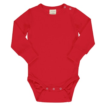 Softer Body langarm breite Bündchen rot