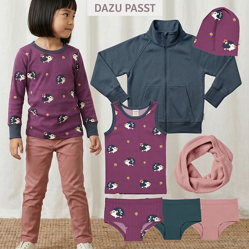 Sweat Kapuzenjacke blau