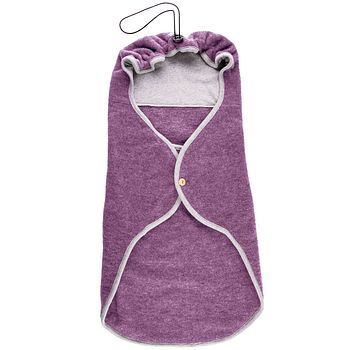 Einschlagdecke Wolle 85 cm Schlitze für 3 und 5 Punkt dusty plum