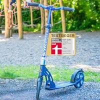 Alu Scooter ab 6 Jahre 35-100kg 205mm-Rädern blau