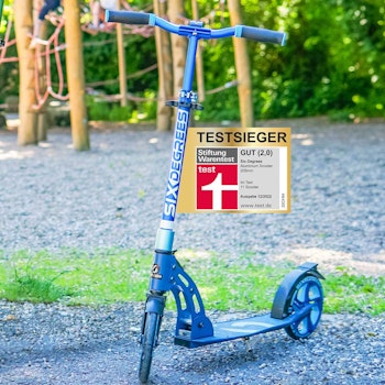 Alu Scooter ab 6 Jahre 35-100kg 205mm-Rädern blau