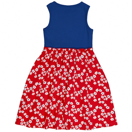 Ärmelloses Flatterkleid Blümchen