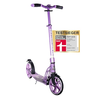 Alu Scooter ab 6 Jahre 35-100kg 205mm-Rädern Lila