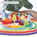 Vorschaubild 480 kleine, bunte Holzperlen ab 4 Jahren