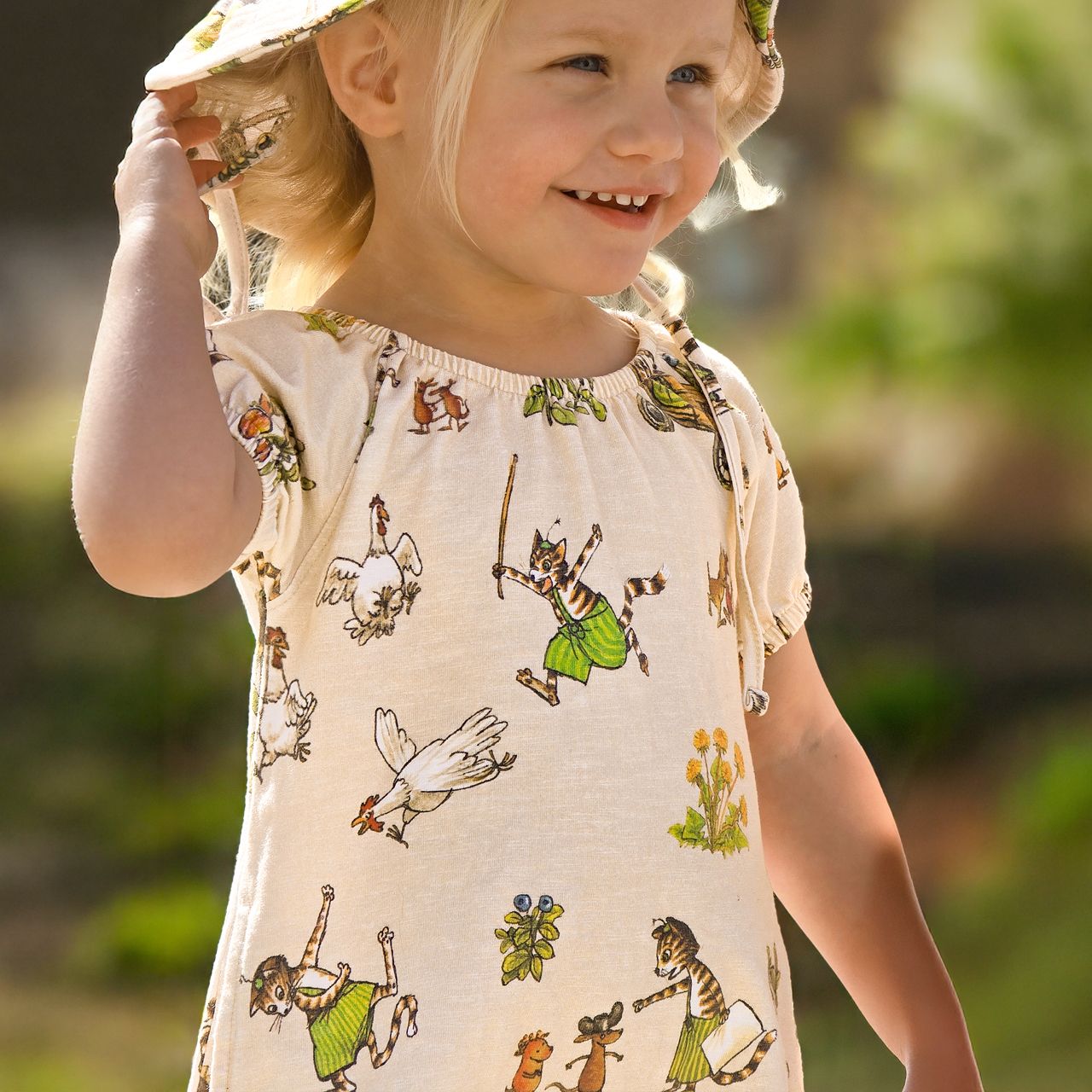 Kleid Geggamoja kurzarm Motiv