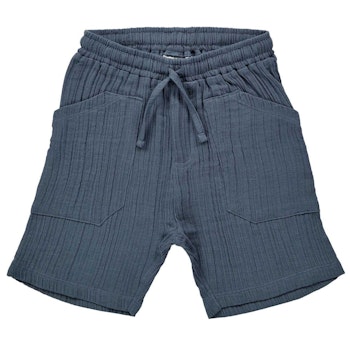 Musselin Kinder Shorts luftig blaugrau
