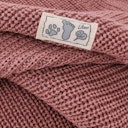 Vorschaubild Babydecke Merinowolle gestrickt mauve