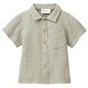 Vorschaubild Leichtes Musselin Hemd kurzarm khaki 86/92