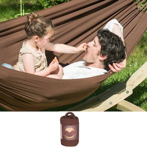 Kinder Hängematte 200x140 cm Bio Hammock arabica