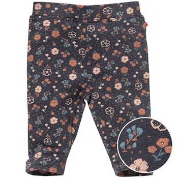 Softe Sweat Treggings Blümchen nachtblau