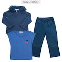 Vorschaubild Musselin Hoodie marine