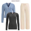 Vorschaubild Taillierter Damen Rippstrickpullover