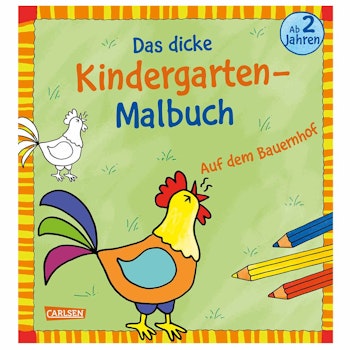 Kindergarten Malbuch Bauernhof ab 2 Jahren – 96 Seiten