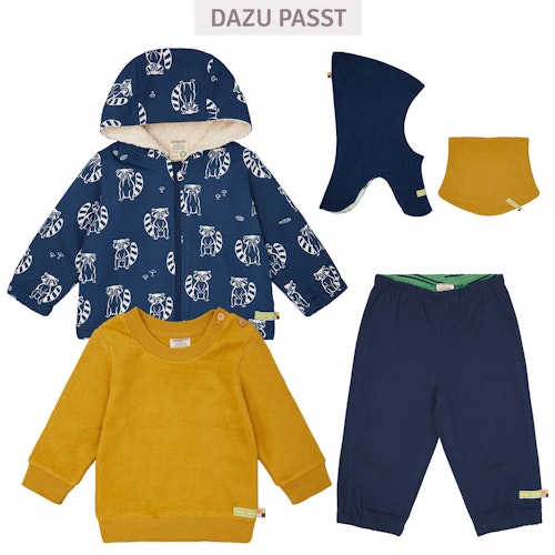 Herbstjacke Plüsch gefüttert Eulen