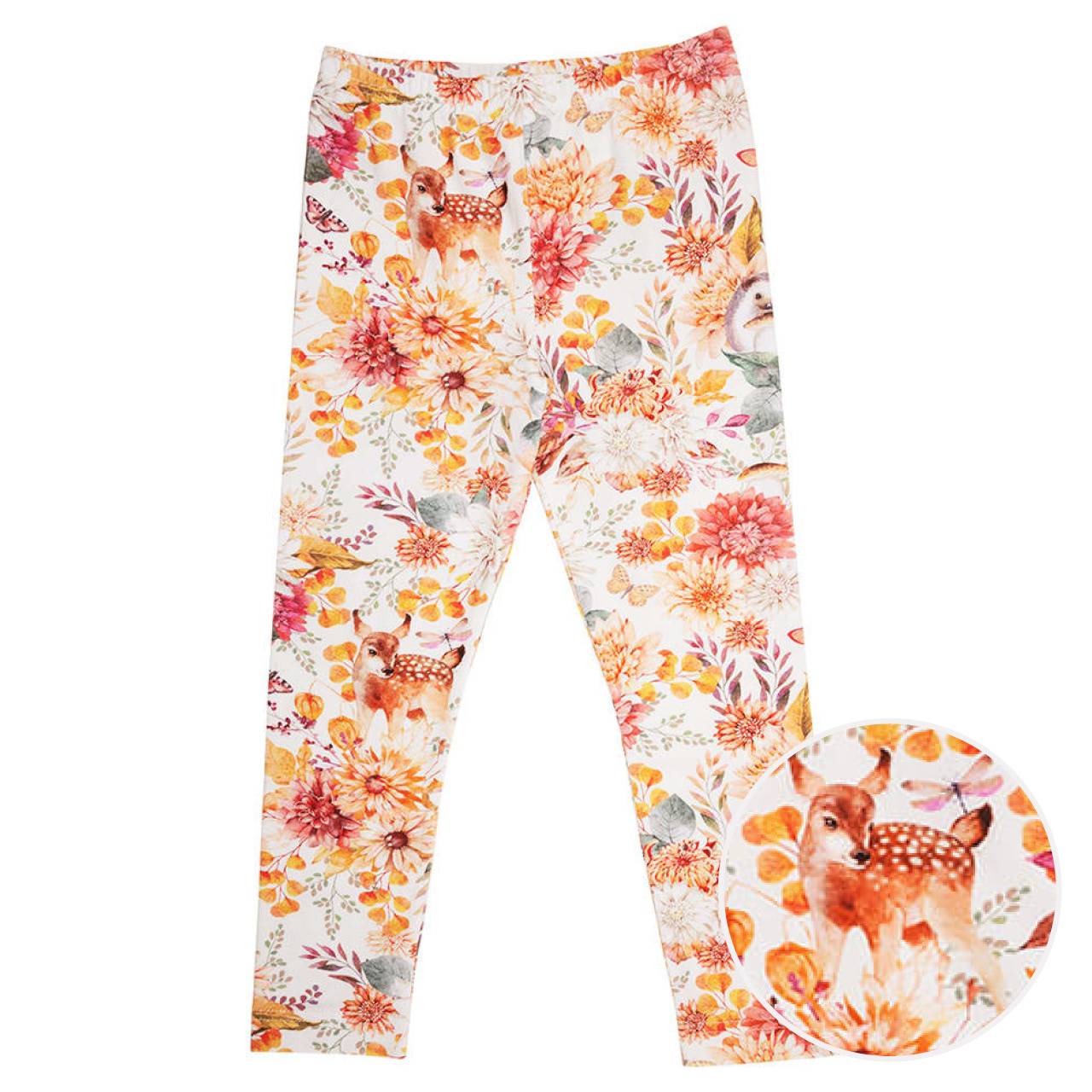 Weiche Leggings Herbstblumen