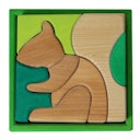 Vorschaubild Bauspiel grün 8 Teile im Rahmen 18,6 x 18,6 cm