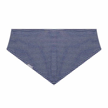 Softes grosses 59 cm Dreiecktuch marine gestreift