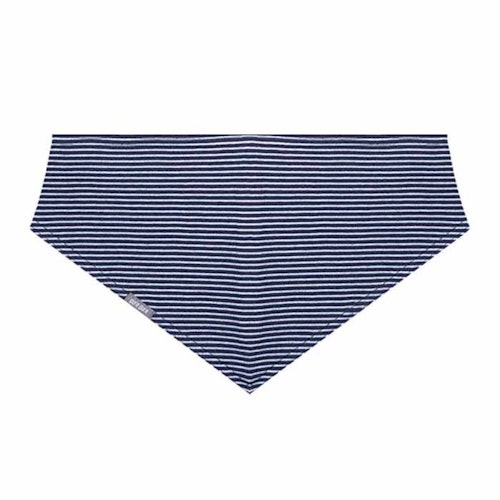 Softes grosses 59 cm Dreiecktuch marine gestreift