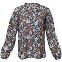 Vorschaubild Lockere Damen Bluse Blumen