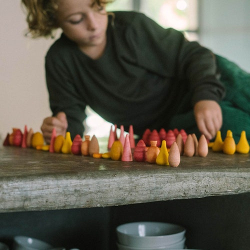 Warm Mandala Mix mit 81 Teilen