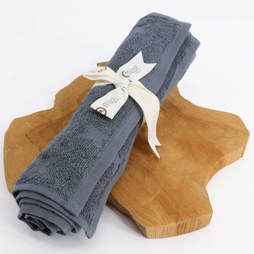 Frottee Waschlappen 4er-Pack grau