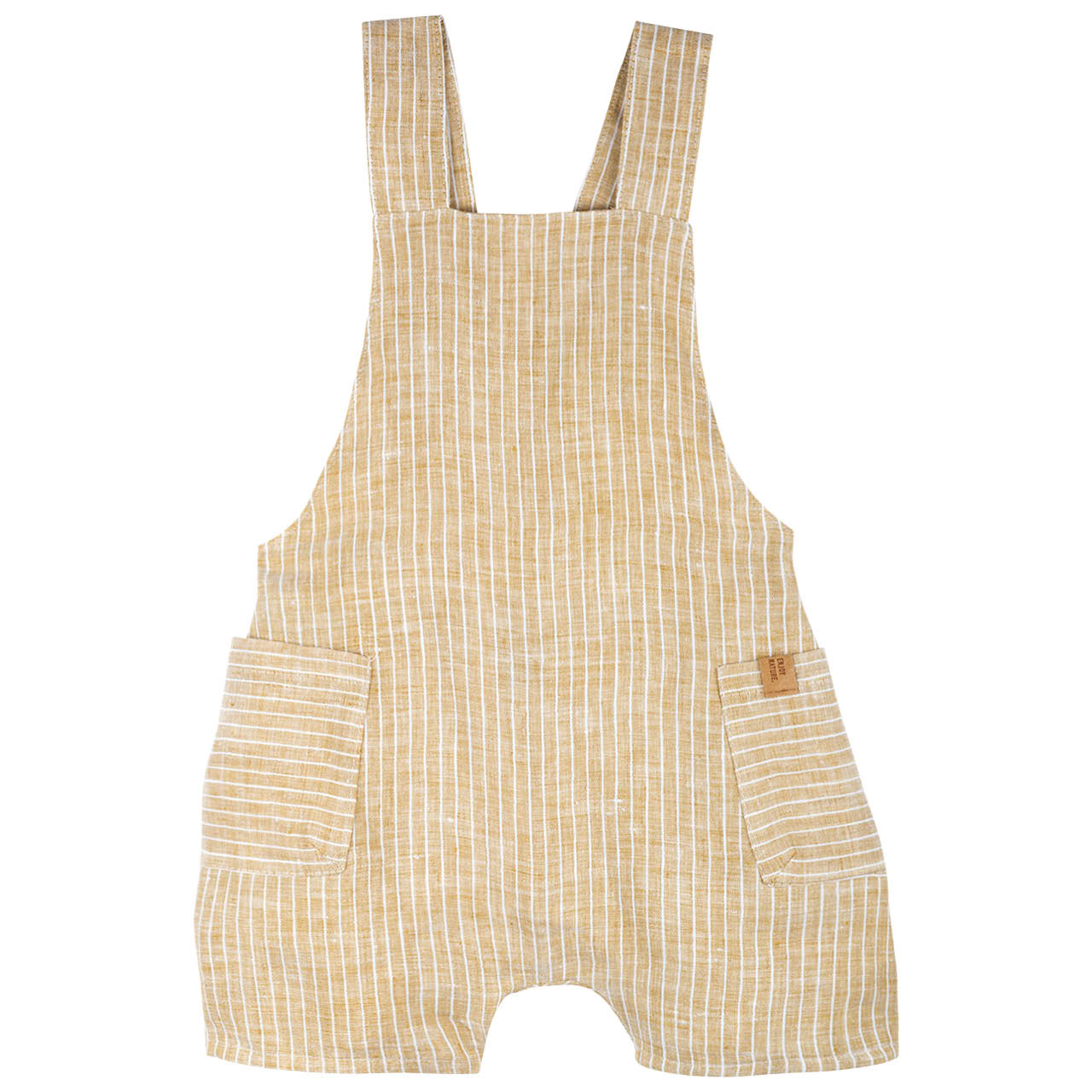 Luftig, lockere Latzhose Leinen