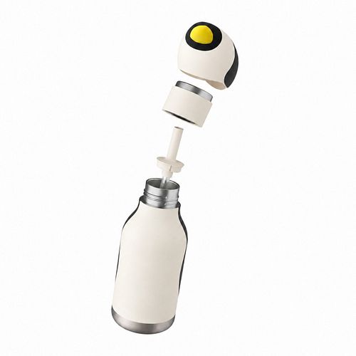 Bestie Bottle Edelstahltrinkflasche mit Trinkhalm Pinguin 460 ml