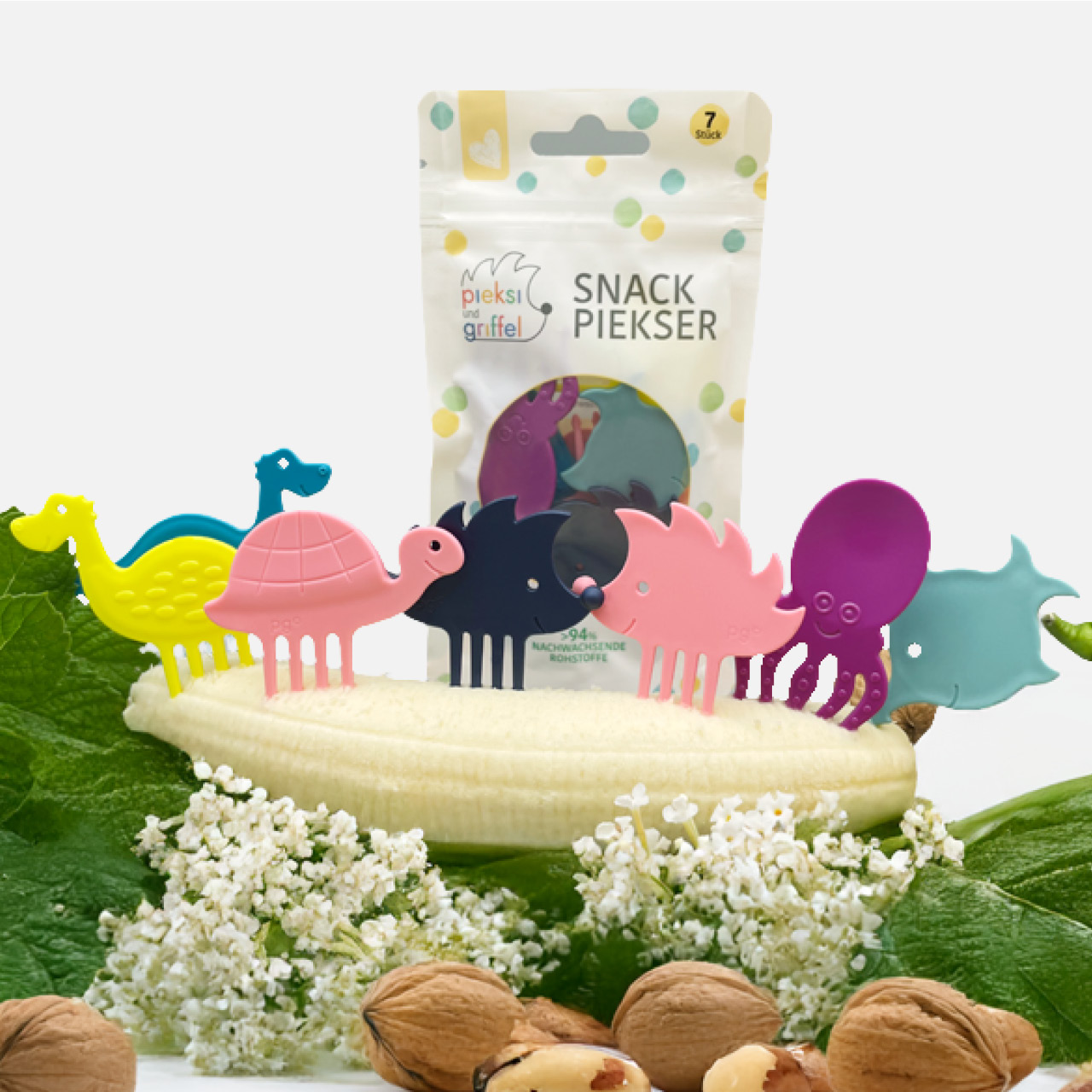 Feel Good Pieksis 7er Set Piekser für Snacks