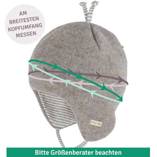 Fleece Mütze doppellagig