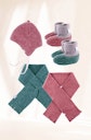Vorschaubild Warme Wollfleece Babyschuhe altrosa