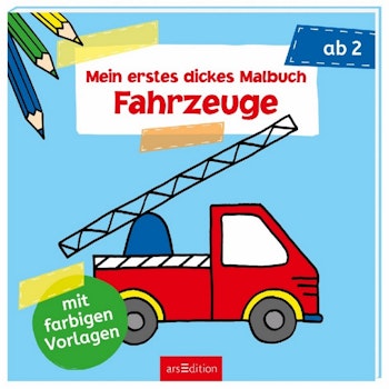 Fahrzeuge Malbuch ab 2 Jahre