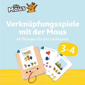 Verknüpfungsspiele mit der Maus 3-4 J. Kartensatz (ohne Lochkasten)