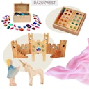 Vorschaubild Spieltuch Seide rosa mittel 89 x 89 cm